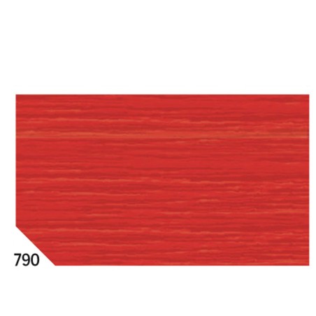 Carta crespa 50 x 250 cm 48 gr/m² rosso ciliegia 790 Rex Sadoch conf.10 rotoli