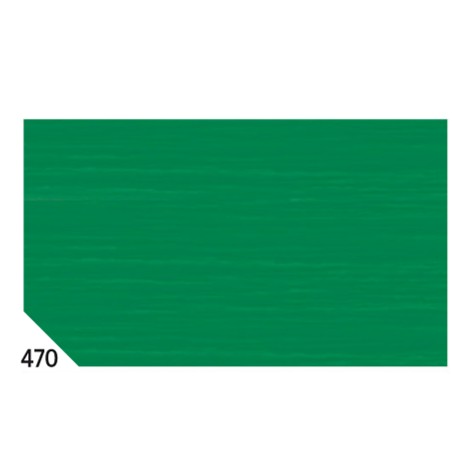 Carta crespa 50 x 250 cm 48 gr/m² verde bandiera 470 Rex Sadoch conf.10 rotoli