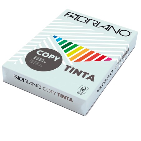 Carta Copy Tinta A4 80 gr colore tenue celeste chiaro Fabriano conf. 500 fogli