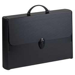 Valigetta polionda Total Black 28 x 43 cm dorso rigido 8