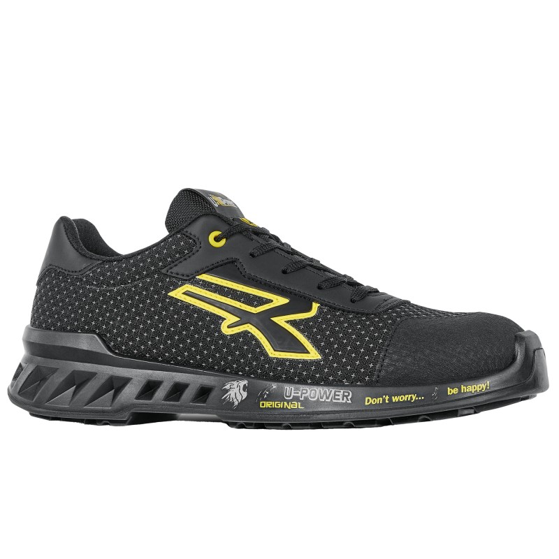 Calzatura di sicurezza Matt S3 SRC CI ESD RedLeve numero 39 nero/giallo UPower