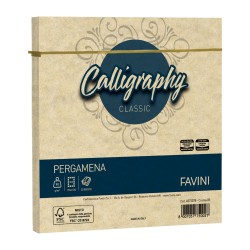 Busta Calligraphy Pergamena 170 x 170 mm 90 gr crema 05 Favini conf. 25 pezzi