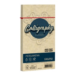 Busta Calligraphy Pergamena 110 x 220 mm 90 gr crema 05 Favini conf. 25 pezzi