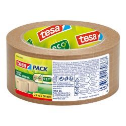 Nastro adesivo Tesapack Eco paper ultra strong ecoLogo 25 m x 5 cm avana Tesa