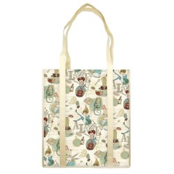 Shopper con manici fantasia Alice 35 x 40 x 8 cm carta lavabile 100 gr Kartos