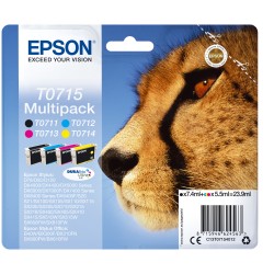 Epson Multipack Cartuccia ink C/M/Y/K T0715 C13T07154012 C/M/Y 5