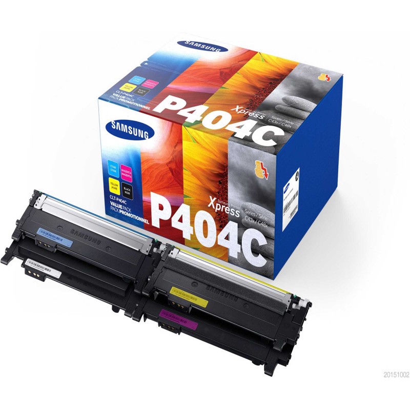 Hp/Sasmung Conf. 4 Toner originale C/M/Y/K CLTP404C/ELS SU365A 1.000 pag cad