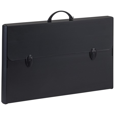 Valigetta polionda Total Black 37 x 60 cm dorso rigido 5 cm PPL nero Favorit