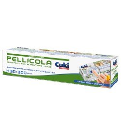 Roll pellicola trasparente con seghetto 300 mm x 300 m PVC Cuki Professional