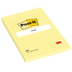 Blocco foglietti 660 a righe 102 x 152 mm giallo Canary™ 100 fogli Post it®