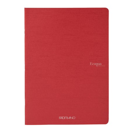 Maxiquaderno Ecoqua Original PM A4 90 gr 5 mm 40 fogli rosso scuro Fabriano