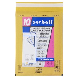 Busta imbottita Sacboll FG (25 x 39 cm) carta avana Blasetti conf. 10 pezzi