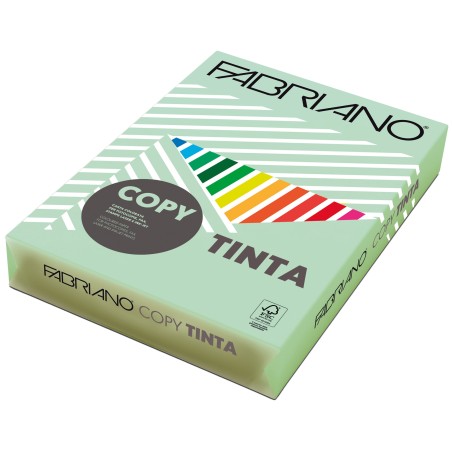 Carta Copy Tinta A4 80 gr colore tenue acquamarina Fabriano conf. 500 fogli