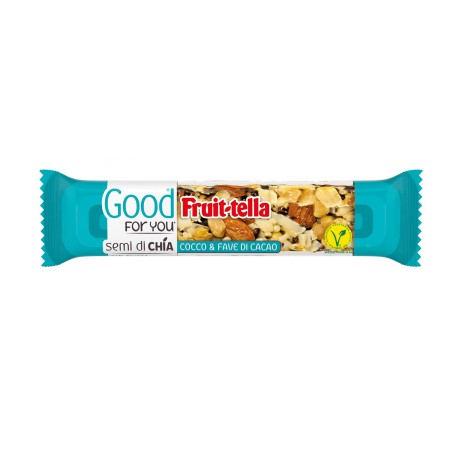 Barretta Good For You di frutta secca cocco e fave di cacao 36 gr Fruitella