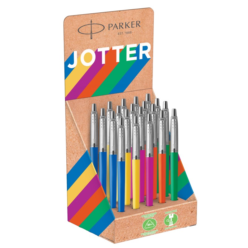 Penna a sfera Jotter Original Plastic colori assortiti Parker expo 20 pezzi