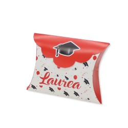 Scatolina portaconfetti Laurea carta 10 x 8 x 3 cm Big Party conf.25 pezzi