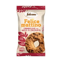 Biscotto ciambellina con gocce di cioccolato monoporzione da 38 gr Falcone