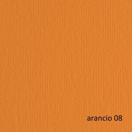 Cartoncino Elle Erre 70x100cm 220gr arancio 108 Fabriano blister 10 fogli