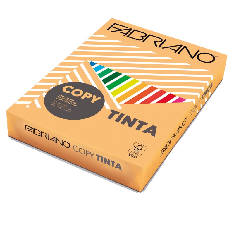 Carta Copy Tinta A3 80 gr colore tenue albicocca Fabriano conf. 250 fogli