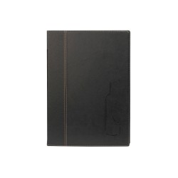 Carta dei vini Trendy 1 inserto doppio incluso A4 24 x 34 cm nero Securit