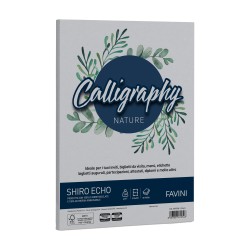 Carta Calligraphy Nature Shiro Eco A4 120 gr cenere Favini conf. 50 fogli