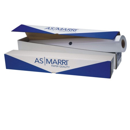 Carta J.80S per plotter inkjet 610 mm x 50 mt 80 gr bianco opaco As Marri