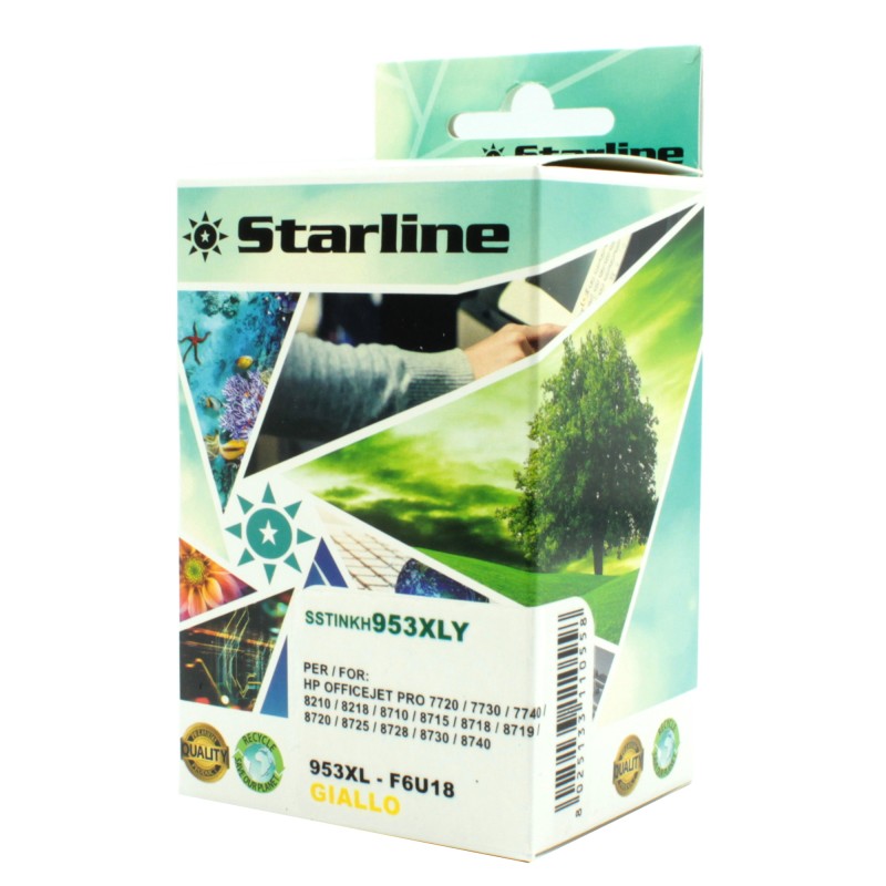 Starline Cartuccia ink Compatibile per HP 953XL Giallo F6U18AE 953XL 26ml