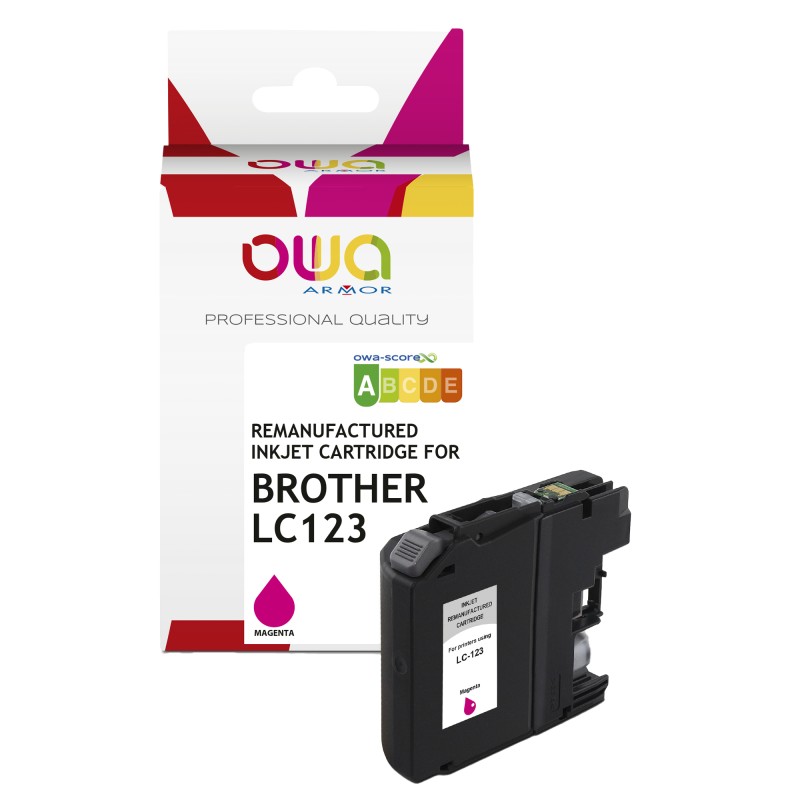 Armor Cartuccia ink Compatibile per Brother LC123 Magenta K20536OW 10