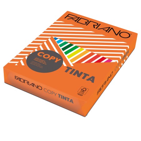 Carta Copy Tinta A4 80 gr colori forti aragosta Fabriano conf. 500 fogli