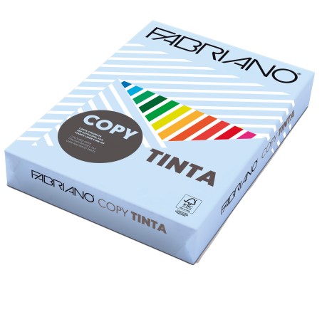 Carta Copy Tinta A4 160 gr colori tenui celeste Fabriano conf. 250 fogli