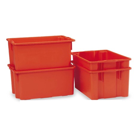 Contenitore a cassa aragosta HDPE 63x44x34 cm 65 L arancio Mobil Plastic