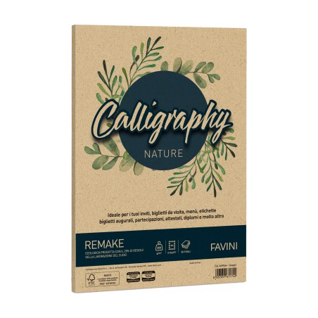 Carta Calligraphy Nature Remake A4 250 gr spiaggia Favini conf. 50 fogli