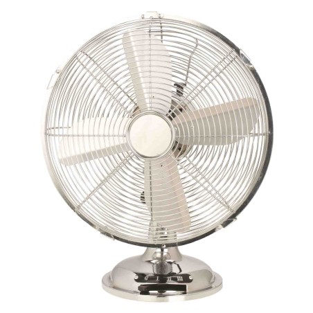 Ventilatore Cromo da tavolo pala diametro 30 cm 35 W metallo cromato CFG