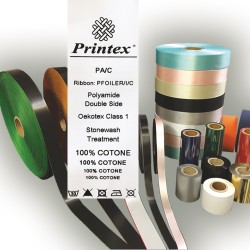 Nastro in tessuto per trasferimento termico 30 mm Printex rotolo da 50 m