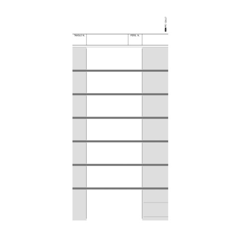 Blocco comande a 7 tagliandi 25/25 fogli autoricalcanti 22 x 10cm Edipro