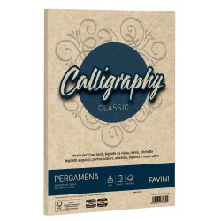 Carta Calligraphy pergamena A4 190 gr nocciola 04 Favini conf. 50 fogli