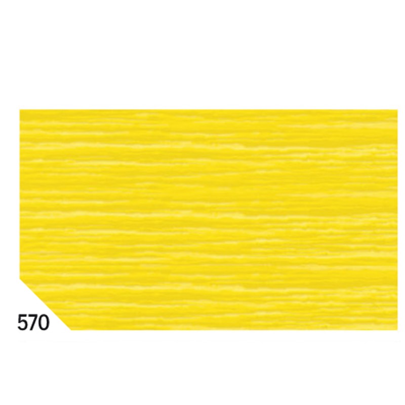 Carta crespa 50 x 250 cm 48 gr/m² giallo 570 Rex Sadoch conf. 10 rotoli