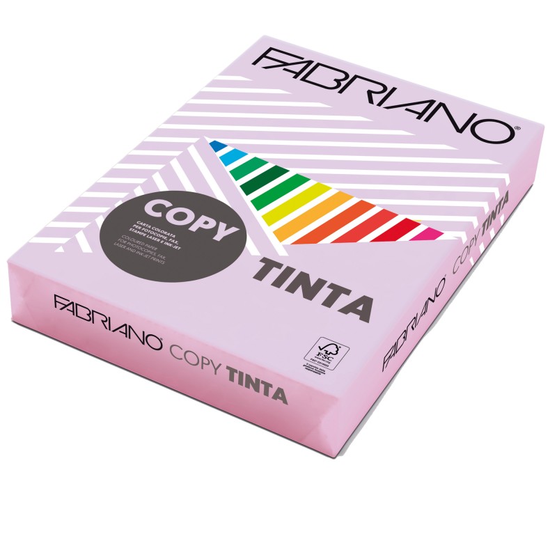 Carta Copy Tinta A4 80 gr colore tenue lavanda Fabriano conf. 500 fogli