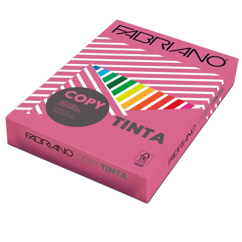 Carta Copy Tinta A4 160 gr colori forti fucsia Fabriano conf. 250 fogli