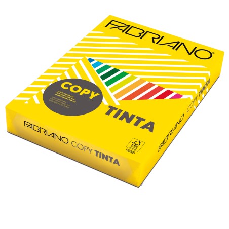 Carta Copy Tinta A3 160 gr colori forti giallo Fabriano conf. 125 fogli