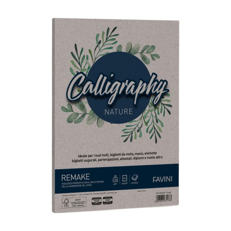 Carta Calligraphy Nature Remake A4 120 gr scoglio Favini conf. 50 fogli