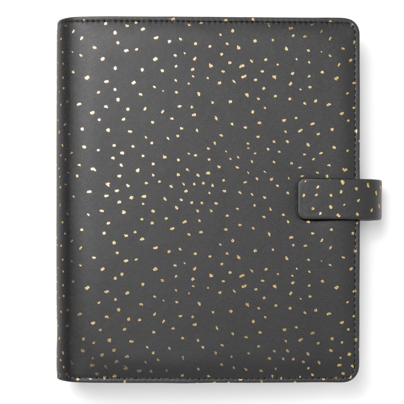 Organiser Confetti f.to A5 233 x 217 x 46 mm con cinturino nero Filofax