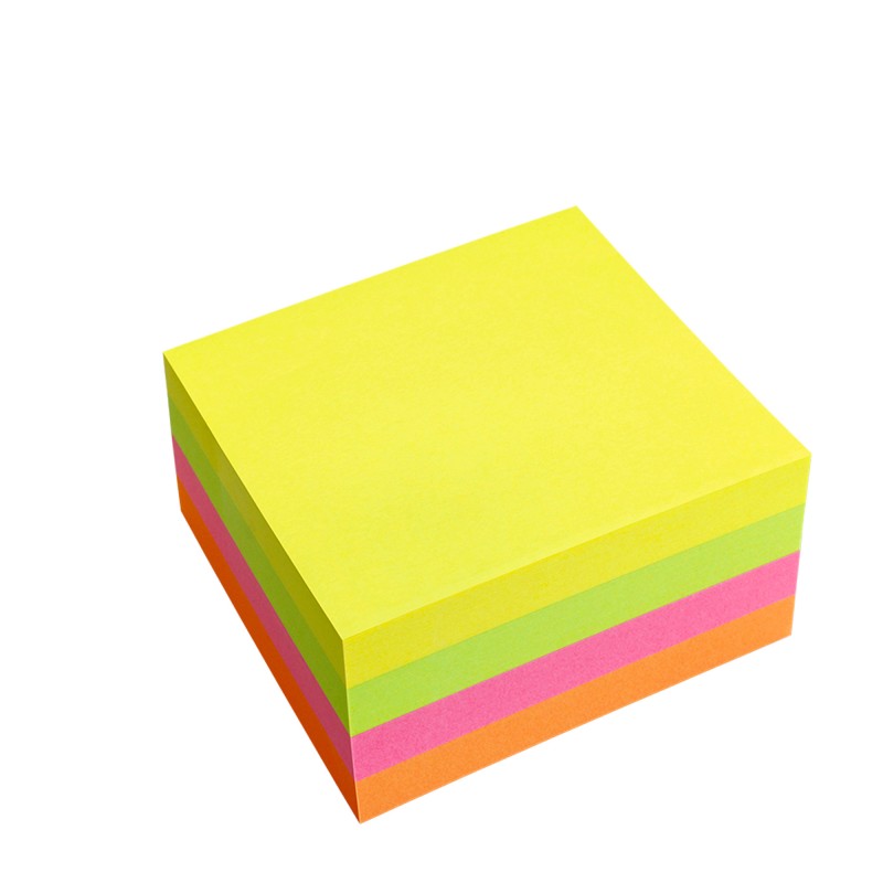 Biglietti adesivi Cubo assortito neon 75 x 75mm 70gr 320 fogli Starline