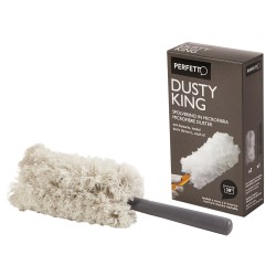 Spolverino Dusty King microfibra 3 ricambi inclusi bianco/nero Perfetto