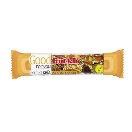 Barretta Good For You di frutta secca anacardi e ginger 36 gr Fruitella