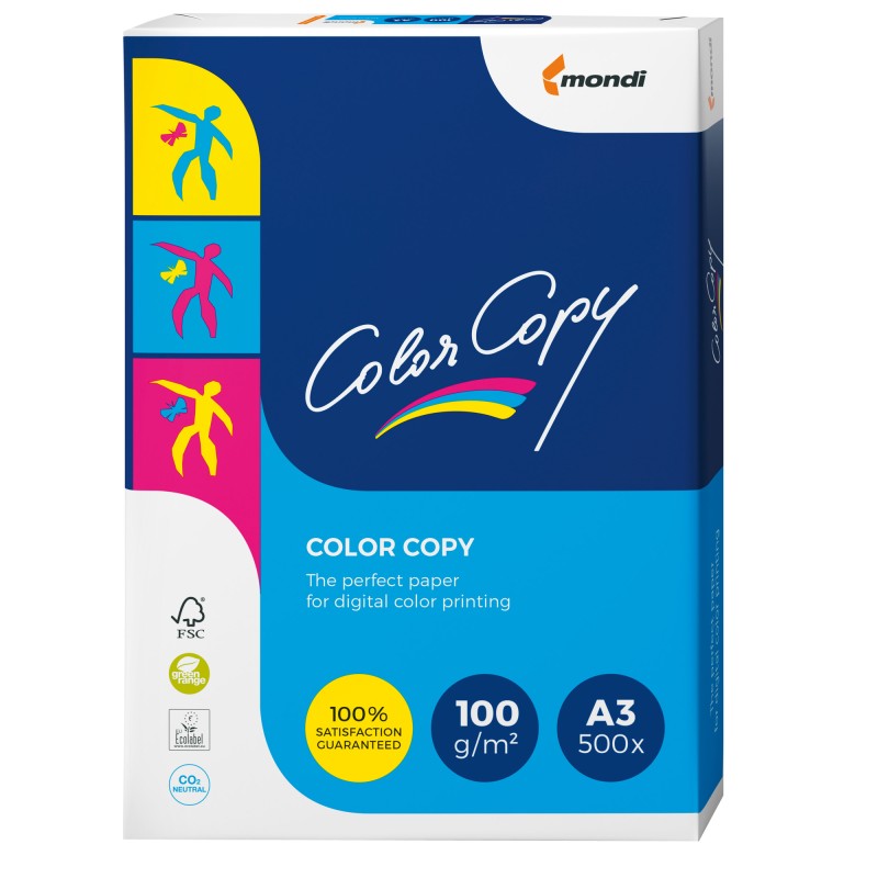 Carta Color Copy 320 x 450 mm 100 gr bianco Sra3 Mondi conf. 500 fogli