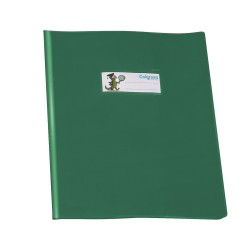 Copriquaderno coprente GreenLine c/alette A5 lucido PVC verde Ri.Plast