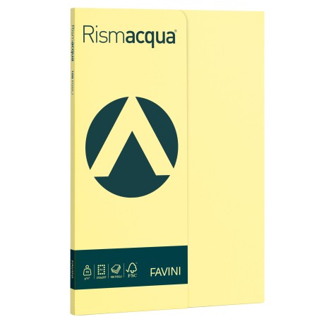 Carta Rismacqua Small A4 90 gr giallo chiaro 07 Favini conf. 100 fogli