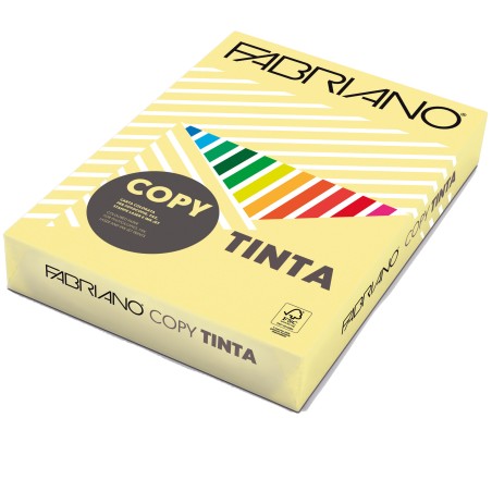 Carta Copy Tinta A4 80 gr colore tenue banana Fabriano conf. 500 fogli