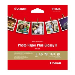 Canon Carta fotografica Plus Glossy II PP201 5 x 5 " 20 Fogli 2311B060